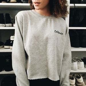 Cropped California sweatshirt